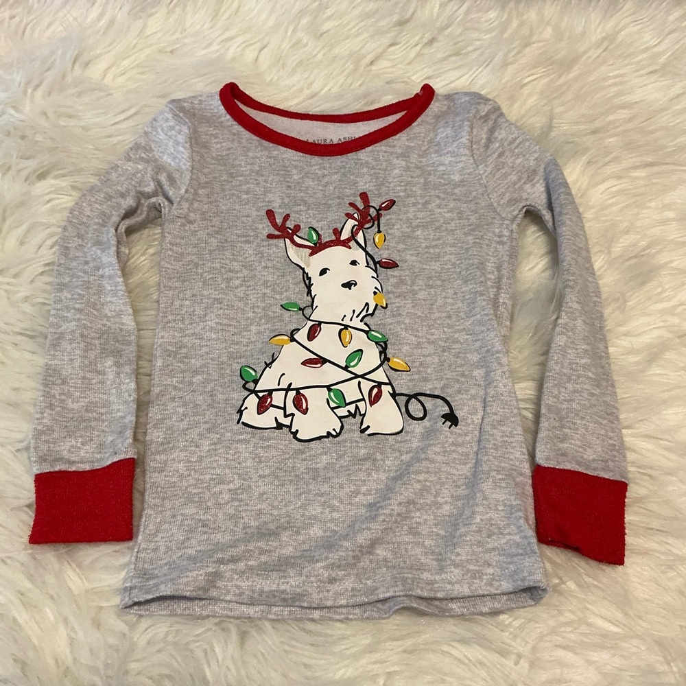 Laura Ashley 4T long sleeve holiday animal pajama top